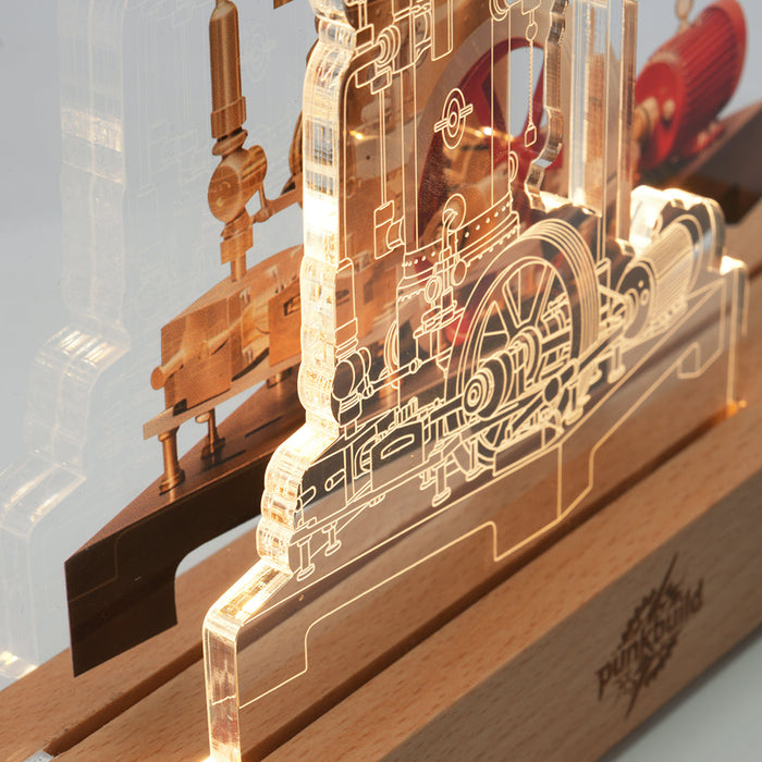 Punkbuild  Engine Night Light Acrylic LED Lamp enginediyshop