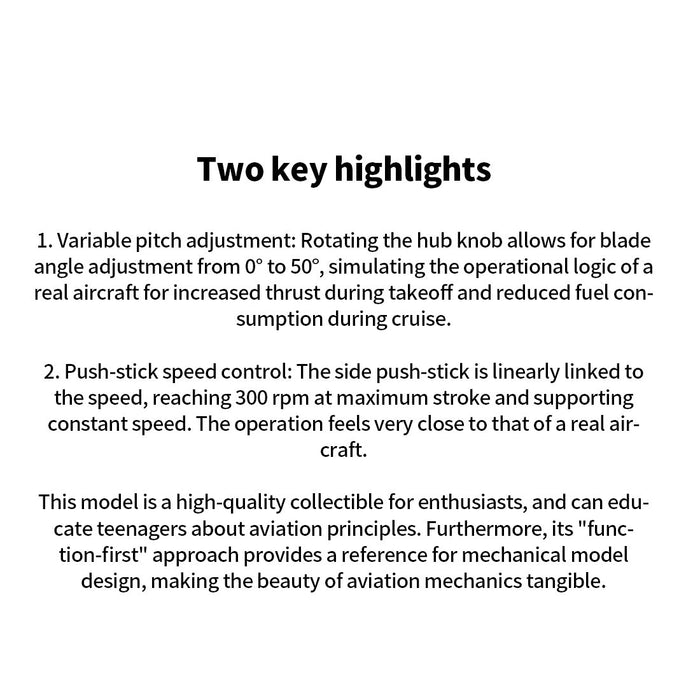 1/6 Scale C130 FMD 3D-Printed Variable-Pitch Turboprop Engine Model, STEM Educational Tool enginediyshop