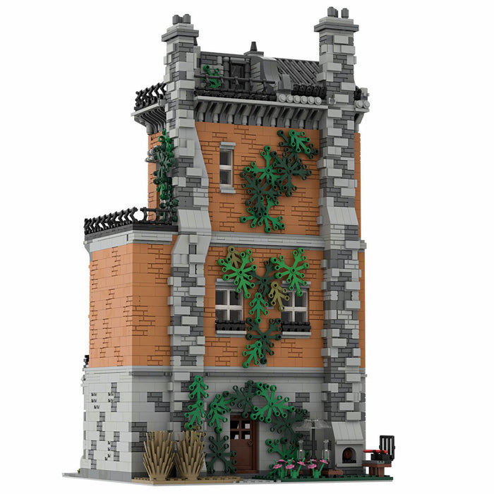 MOC-46504  Old Town Hostel  Creative Street View Building Blocks Compatible with Other Brands Street View (5286PCS) enginediyshop