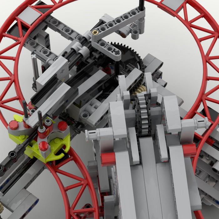 MOC Cycle Mechanical Building Block Module，Advanced Gear and Linkage Mechanism-1108PCS enginediyshop