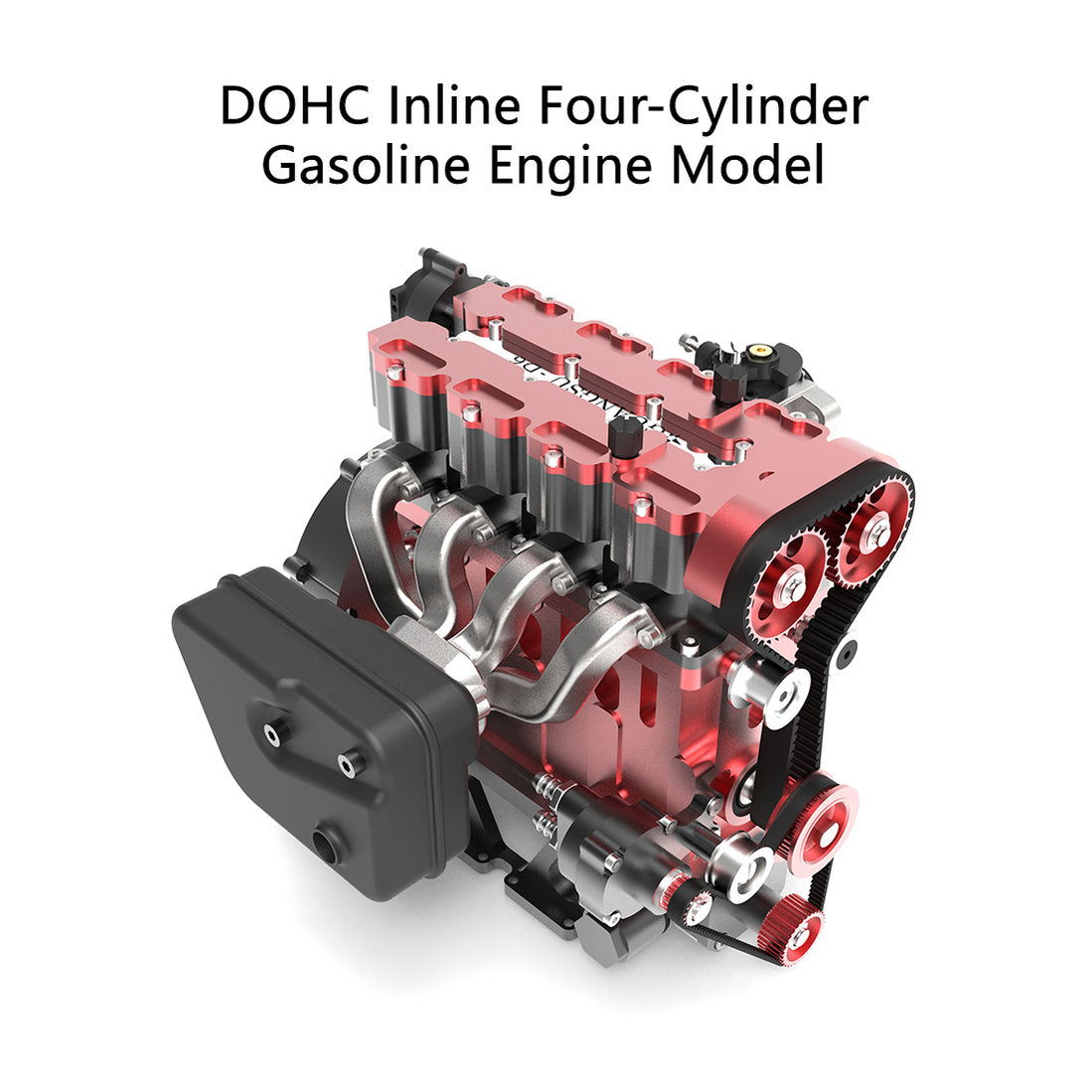 In Line Engine 2d ENJOMOR GS-L4 Engine 36cc Water-Cooled 4-Stroke DOHC Inline Four-Cylin ...