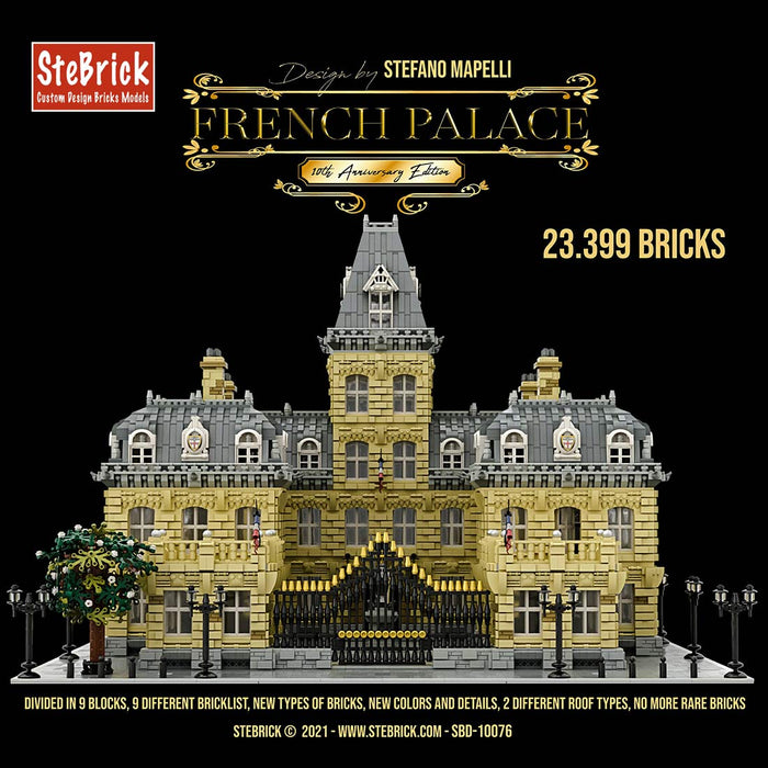 MOC-70573  French Palace 10th Anniversary Edition  French Palace V2.0 Bricks DIY Building Block Small Particle Model（23399PCS) enginediyshop