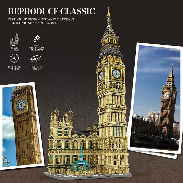 Famous British Landmark Clock Tower Building Blocks Set(13825PCS) enginediyshop