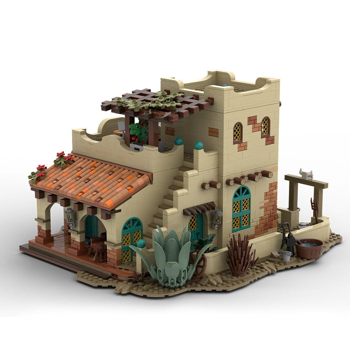 MOC-226986 Mexican-Style House Building Blocks Set-2069PCS enginediyshop