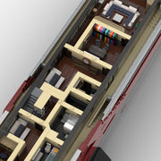 MOC-254412 120CM Modular Luxury Yacht Building Blocks Set-15639PCS enginediyshop