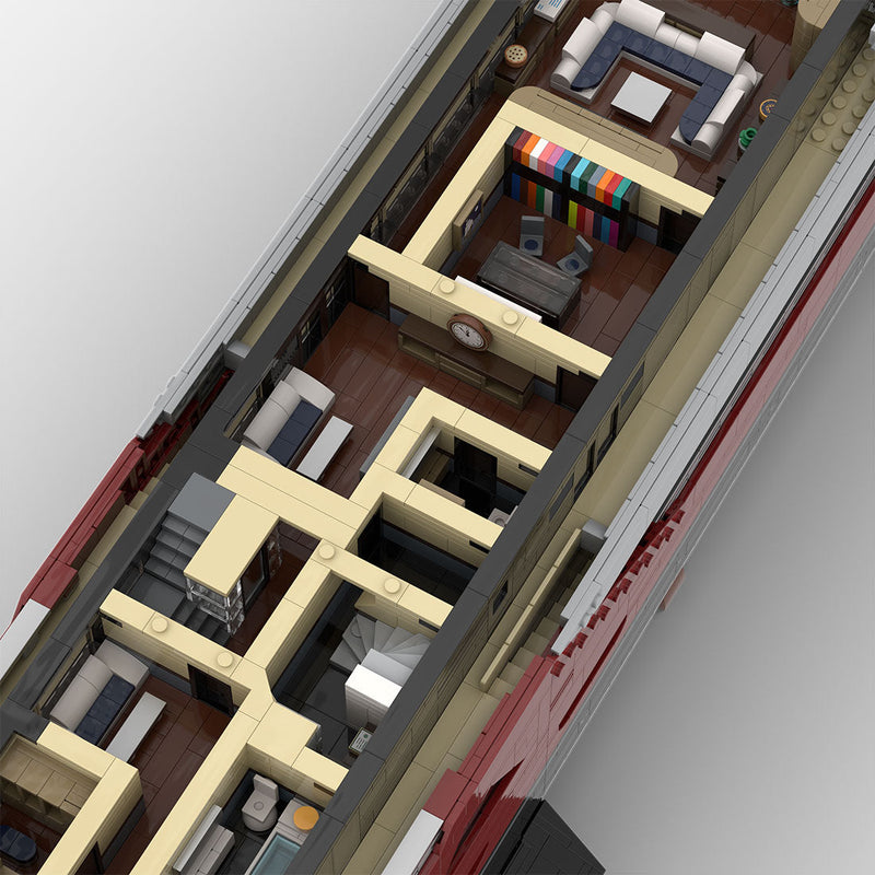 MOC-254412 120CM Modular Luxury Yacht Building Blocks Set-15639PCS enginediyshop