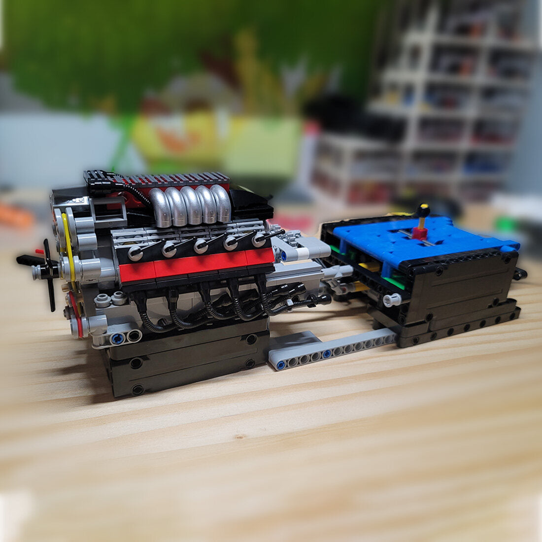 MOC V10 Engine with Gearbox Single Overhead Camshaft (SOHC) Air-Cooled ...
