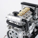 TECHING 1/10 DIY Mini Metal OHV Inline Four-cylinder Diesel Engine Model with Cooling System Educational Toys Gifts (Upgraded Version/300+PCS) enginediyshop