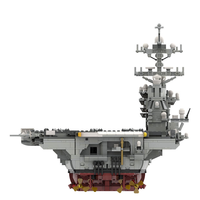 MOC-192566 1/300 Scale Gerald R-FOD | Nuclear-Powered U.S. Aircraft Carrier Building Blocks Set—6354PCS enginediyshop