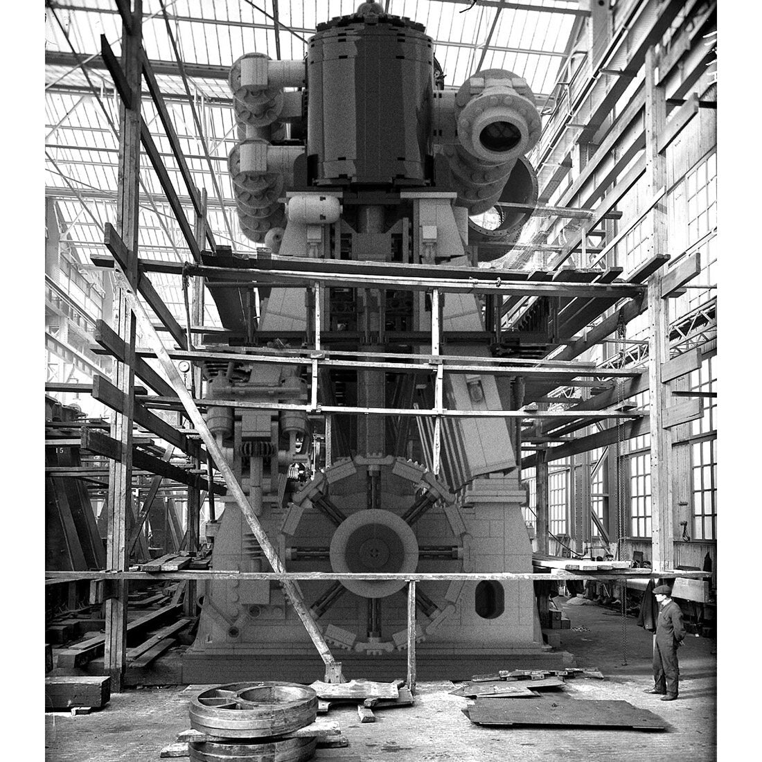 Titanic Reciprocating Triple Expansion Steam Engine Small Particles MOC Building Blocks Set-6584PCS-Build Your Own Titanic Engine enginediyshop