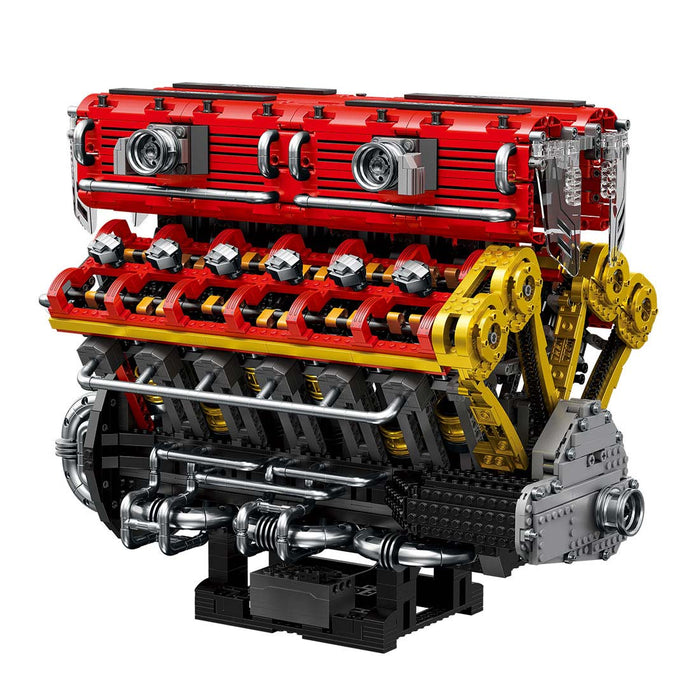 MOC-Mocsage 60°  Lamborghini  V12 Engine Building Blocks Set（4719PCS） enginediyshop
