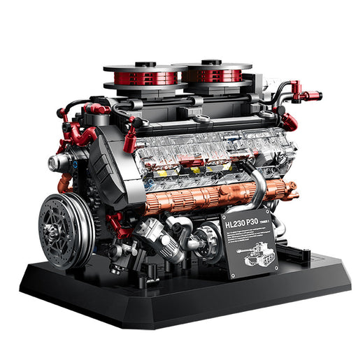 Moc Military Tiger Tank Engine Building Blocks Set（1236PCS） enginediyshop