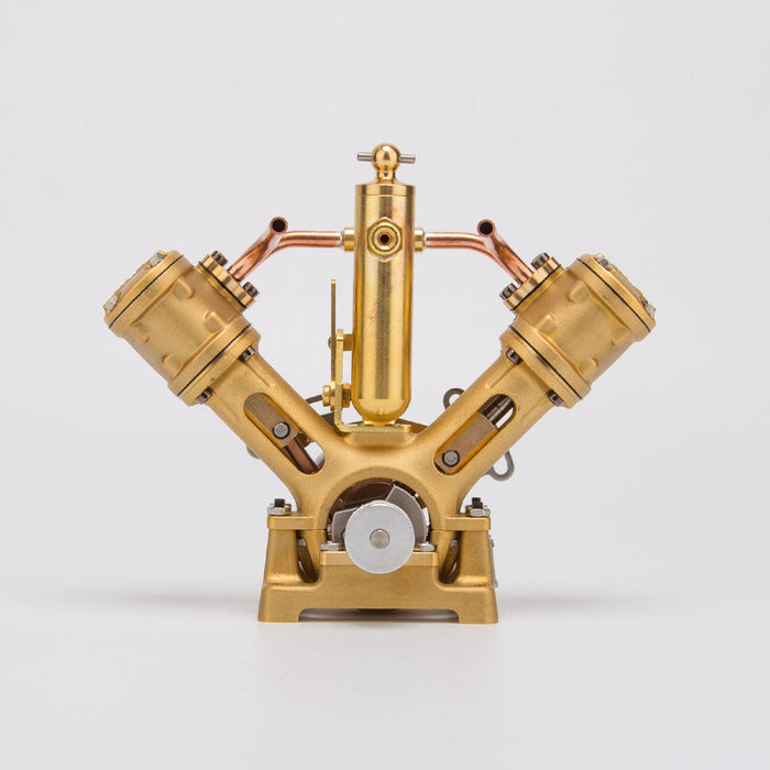 RW-V2 Mini V-Shape Double Cylinder Reciprocating Steam Engine Model fo ...