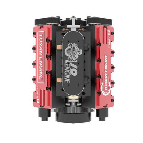 TOYAN V8 Engine FS-V800G 28cc Gasoline Model Kit with Supercharger, CD ...