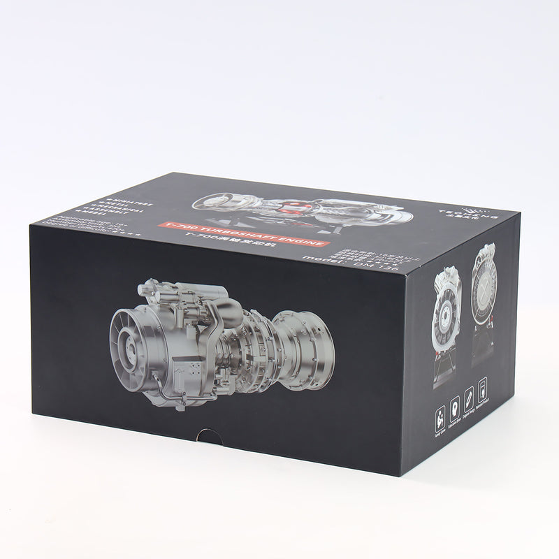 TECHING×SKYMECHMAN 1/4 Scale Metal Simulation Electric Military Helicopter Turboshaft Engine Model Kit