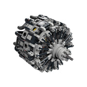 MOC-159400 18 Cylinder Radial Engine Building Blocks Set - enginediyshop