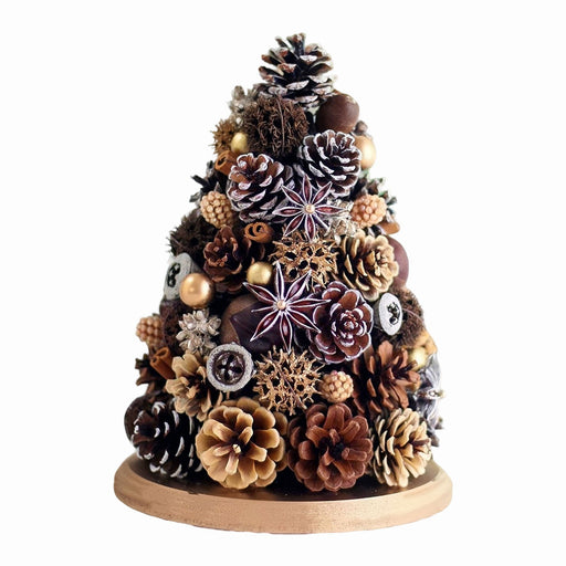 DIY Christmas Tree Kit with Dried Fruits and Natural Flowers, Holiday Home Decor for Living Room Festive Decorating enginediyshop