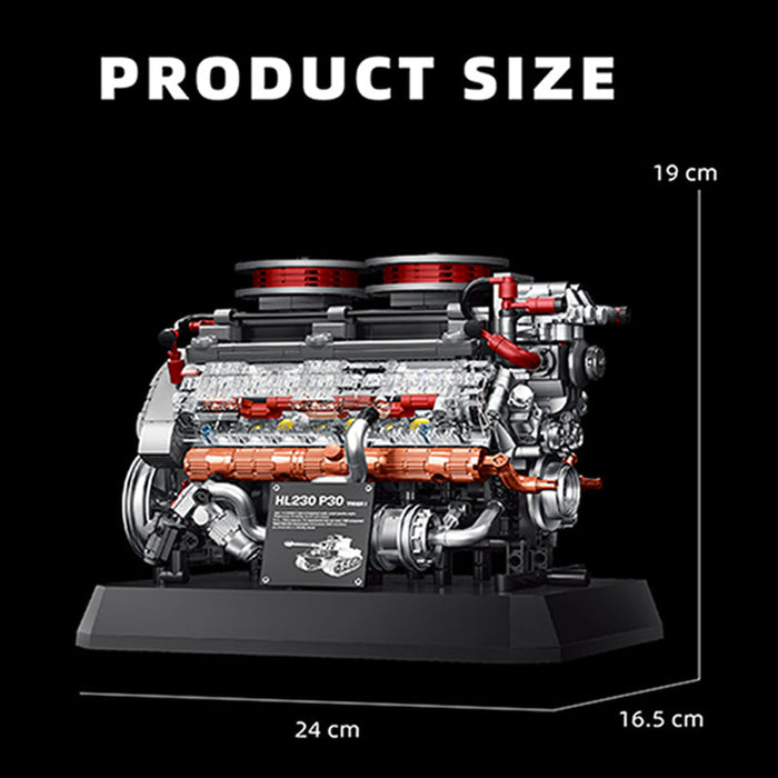 Moc Military Tiger Tank Engine Building Blocks Set（1236PCS） enginediyshop