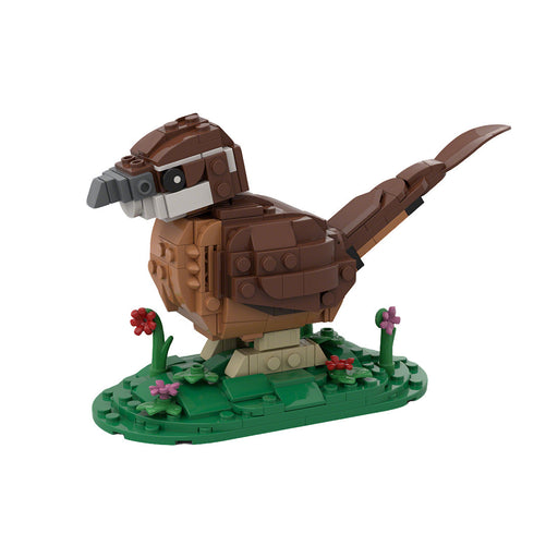 MOC-225326 Collectible Songbird Construction Carolina Wren Bird Building Blocks Set(332PCS) enginediyshop