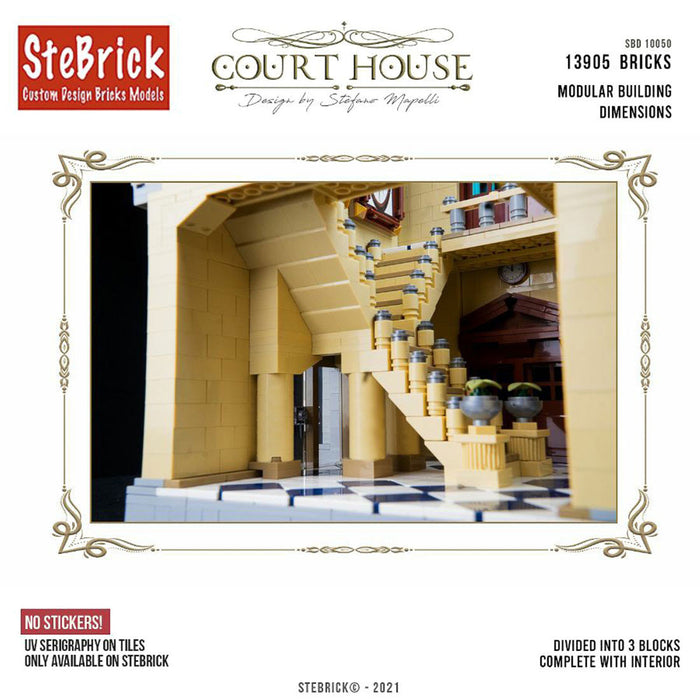 MOC-77106 The Court House Building Blocks DIY Small Particle Model without Stickers(13905PCS ） enginediyshop