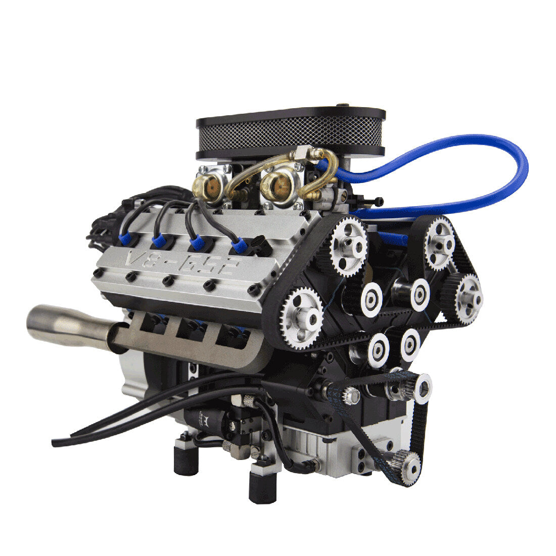 ENJOMOR V8 78CC DOHC Four-stroke V-shaped Eight-cylinder Water-cooled Electric Gasoline Internal Combustion Engine Model enginediyshop