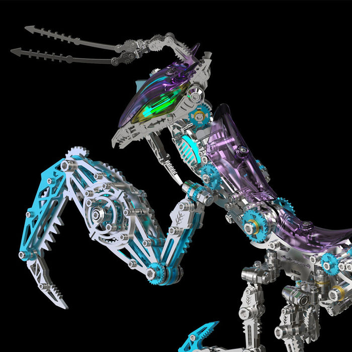 3D Metal Mechanical Mantis DIY Assembly Insect Model Kits Creative Orn ...