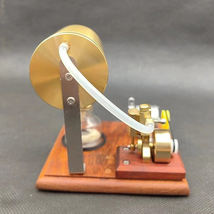 Buildable Steam Engine Generator Mini Oscillating Steam Engine & Generator Model Steam-powered Mechanic ...