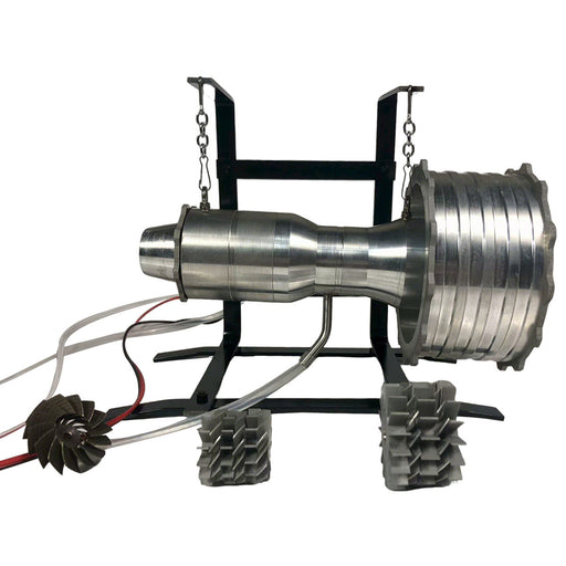 Miniature Turbofan Engine Model - Removable and Maintainable Jet Engine with Liquid Gas Combustion - Collectible Display for Aviation Enthusiasts & Adults enginediyshop