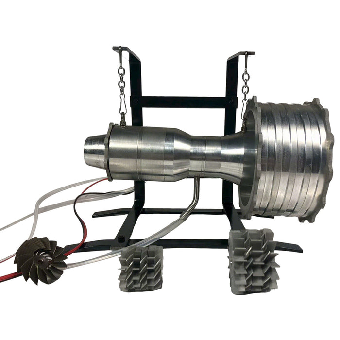 Miniature Turbofan Engine Model - Removable and Maintainable Jet Engine with Liquid Gas Combustion - Collectible Display for Aviation Enthusiasts & Adults enginediyshop
