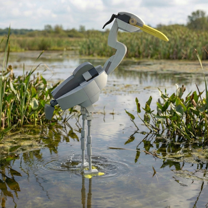 MOC-190229 Grey Heron Building Blocks Model（109PCS）