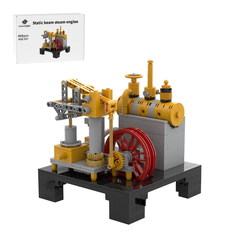 Retro Design Beam Steam Engine DIY Kit Building Block Model Perfect for STEM Collectors（469PCS)） enginediyshop