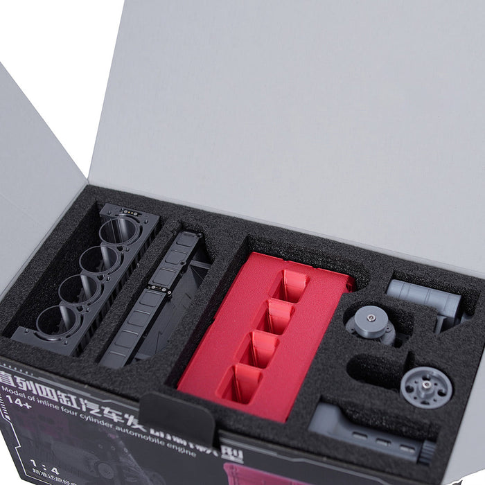 ENJOMOR 3D Printed Inline Four-Cylinder Engine Model Kit-150+PCS enginediyshop
