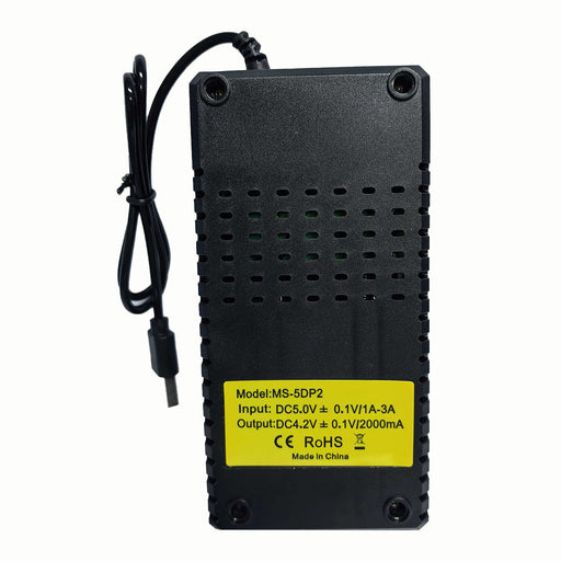 USB Intelligent Fast Charger for 3.7V/4.2V 18650 Lithium Batteries Dual Slot Charging Station for Model Engine Power Battery Accessories enginediyshop