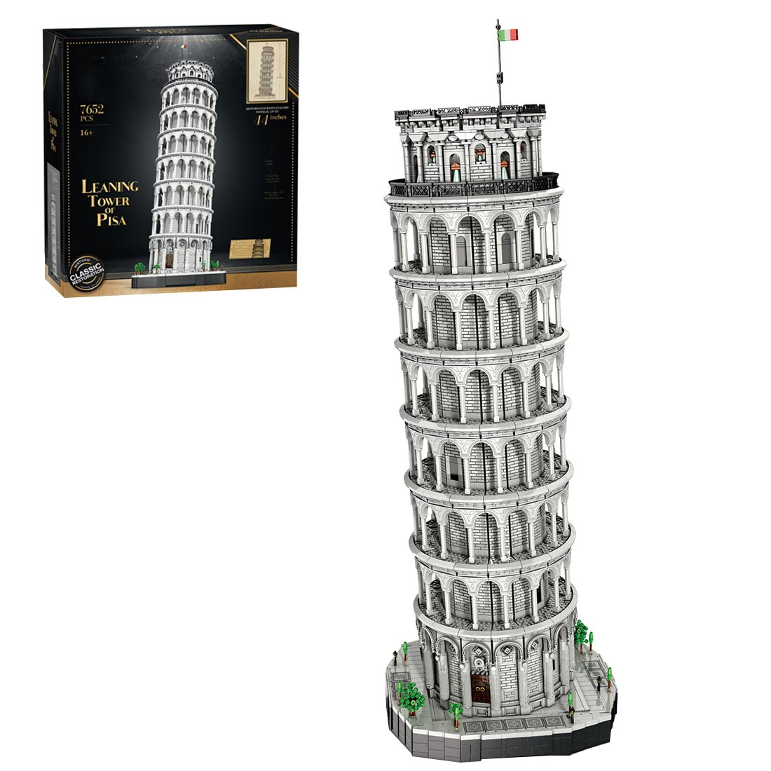 MOC-Italian Famous Landmark Tower Building Blocks Set (7652PCS) enginediyshop
