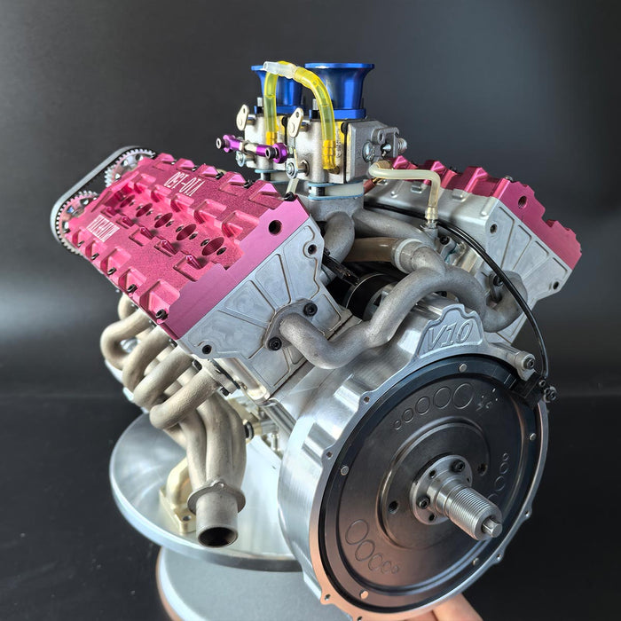 V10 Engine Internal RUIFEIYA V10-150 1/4 Scale Working V10 Gas Engine Model - 150cc DOHC 4 ...