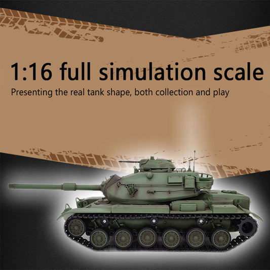 1/16 2.4G RC American M60A3 Military Main Battle Tank Model Toys with Lights&Sounds enginediyshop