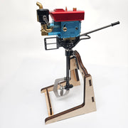 RETROL 2.6cc Single Cylinder 4-Stroke Gasoline Engine Mount Kit with Underwater Propeller Tail Assembly & Mounting Bracket for 1-1.3m Model Fishing Boats - enginediyshop