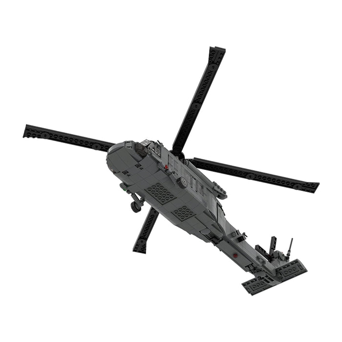 MOC-198409 1/35 Scale UH-60 American Military Helicopter Building Blocks Set (956PCS/V3 Version) enginediyshop