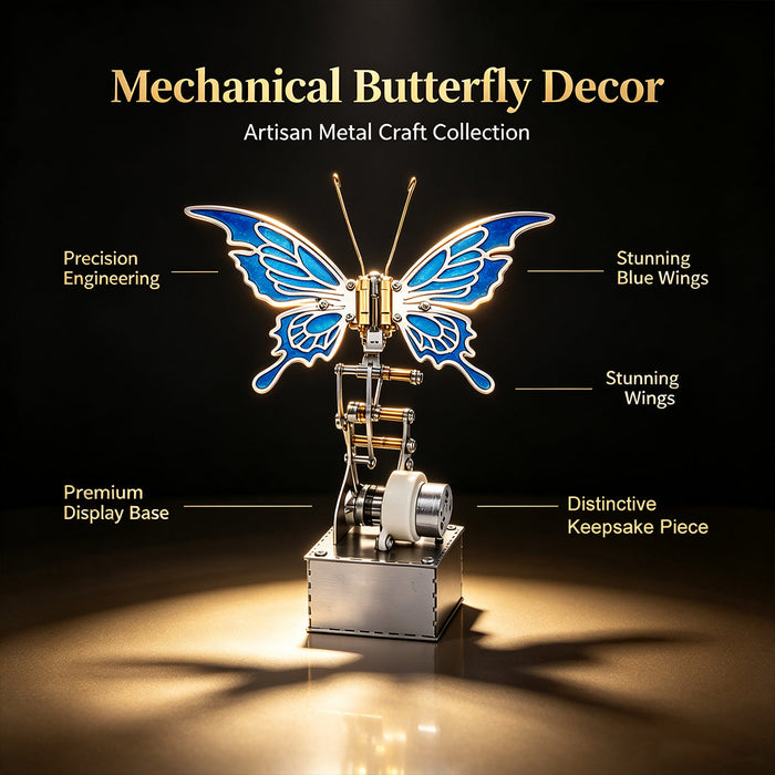 Punkbuild Mechanical Butterfly Stainless Steel DIY  Model Kit enginediyshop
