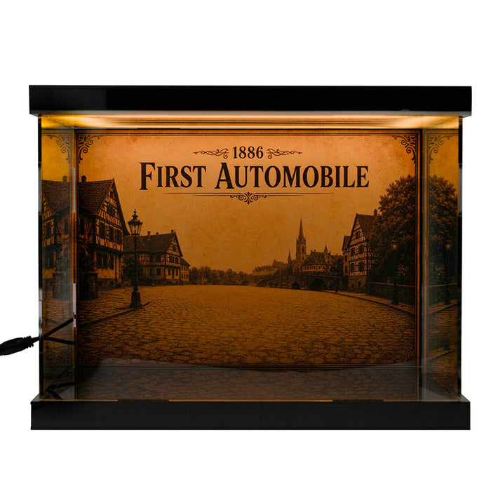 DM229 3-Sided Clear Acrylic Display Case for Model Engines-32×22×22cm enginediyshop
