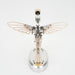 3D Metal Mechanical Hummingbird Dynamic Bionic Bird Model with Transmission DIY Assembly Kit enginediyshop