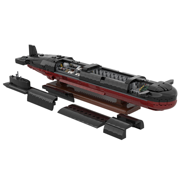 MOC-193085 1/260 Scale Typhoon-Class Nuclear Submarine Building Blocks Set -2886PCS enginediyshop