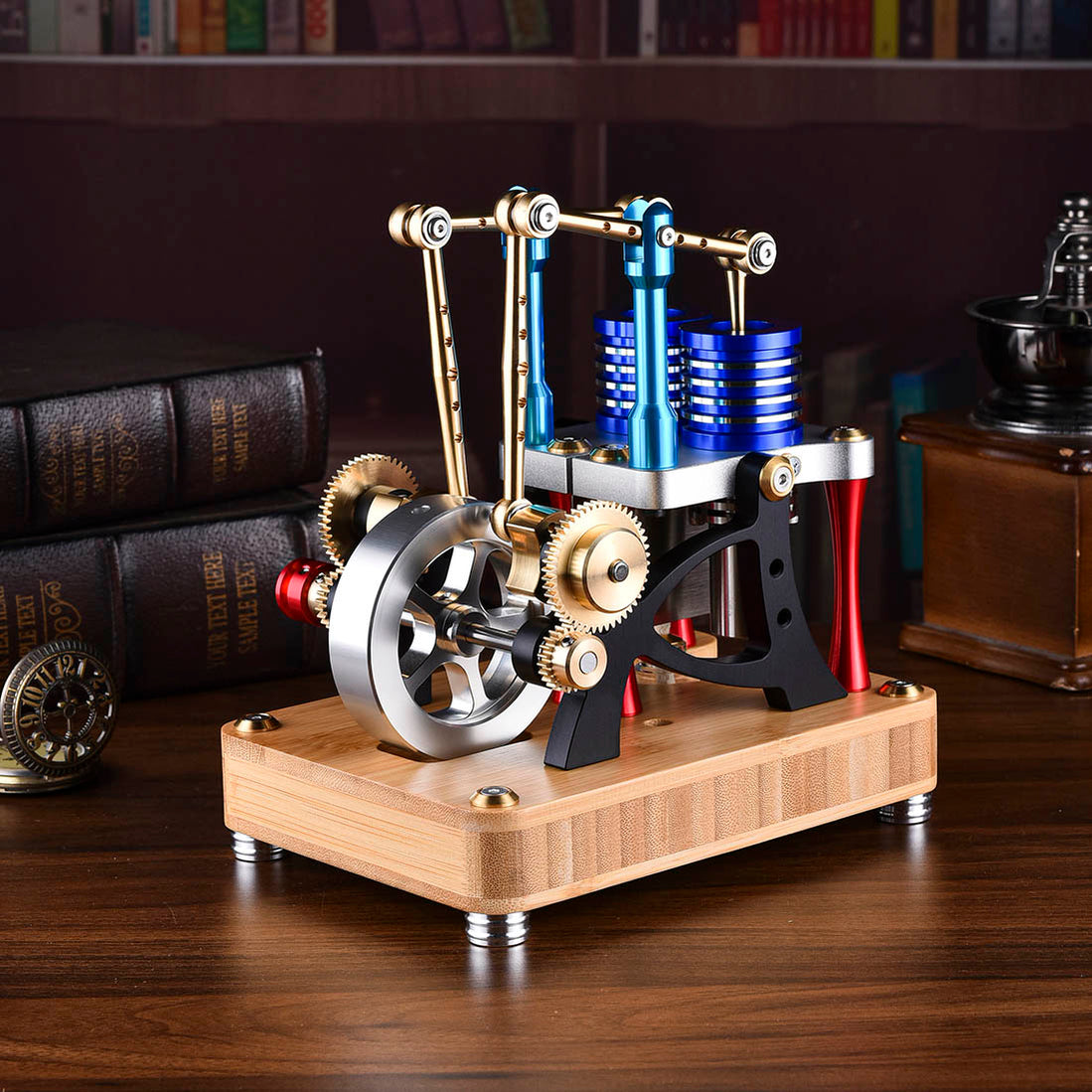 ENJOMOR Alpha-Type Balance Beam Dual-Cylinder Dual-Piston Hot Air Stir ...
