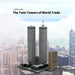MOC-177998 1/800 Scale Landmark Architecture Twin Towers Street Scene DIY Assembly Building Blocks Set (7129PCS) enginediyshop