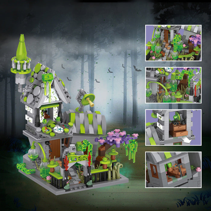 Halloween Mad Green House Building Blocks Set(758PCS) enginediyshop