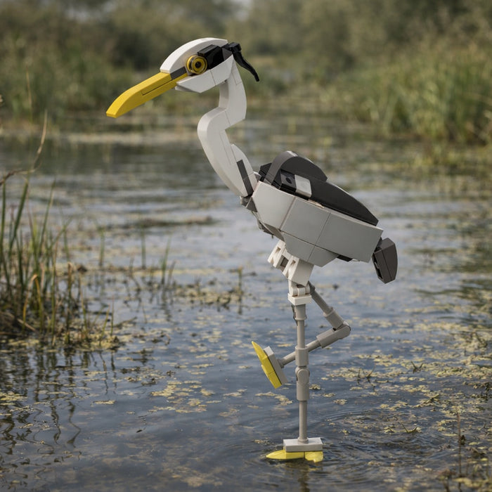 MOC-190229 Grey Heron Building Blocks Model（109PCS）