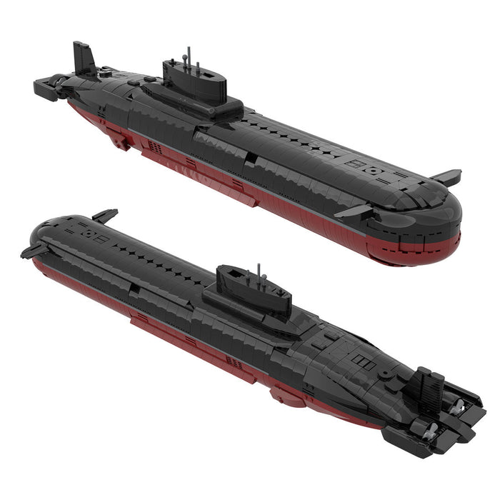 MOC-193085 1/260 Scale Typhoon-Class Nuclear Submarine Building Blocks Set -2886PCS enginediyshop