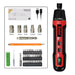 Portable Manual&Electric Screwdriver Set with 33 Screwdriver Set Heads Hand-held DIY Tools for Models enginediyshop
