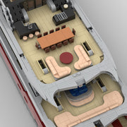 MOC-254412 120CM Modular Luxury Yacht Building Blocks Set-15639PCS enginediyshop