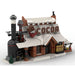 MOC-162963 Winter Village-Chocolate Factory Snowy Christmas Street Scene Building Blocks Set (1970PCS) enginediyshop